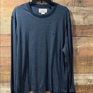 Original Penguin Blue Striped Long Sleeve Tee men's XL